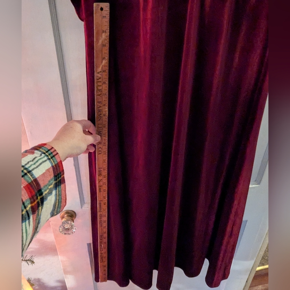 Taylor doleman sleeve stretch velvet dress 20W - Picture 7 of 12